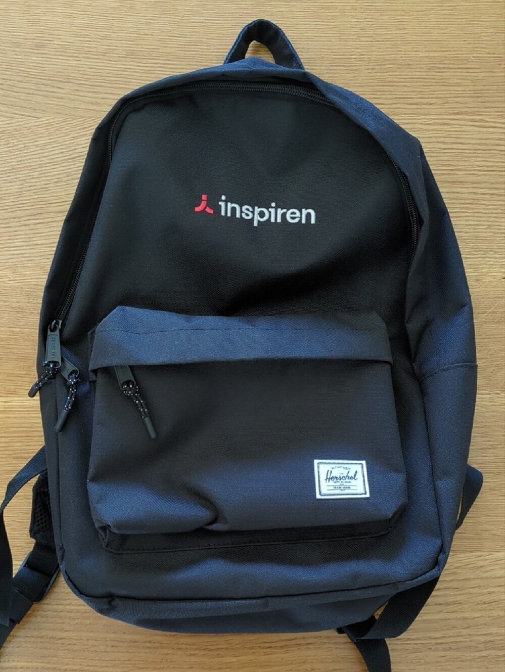 New Herschel Supply Company Black Men's Backpack with Inspiren Logo